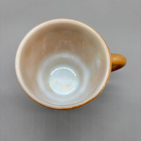 Fire-King Kimberly Brown Diamond Pattern Milk Glass Mug Anchor Hocking 1960s - Picture 8 of 9